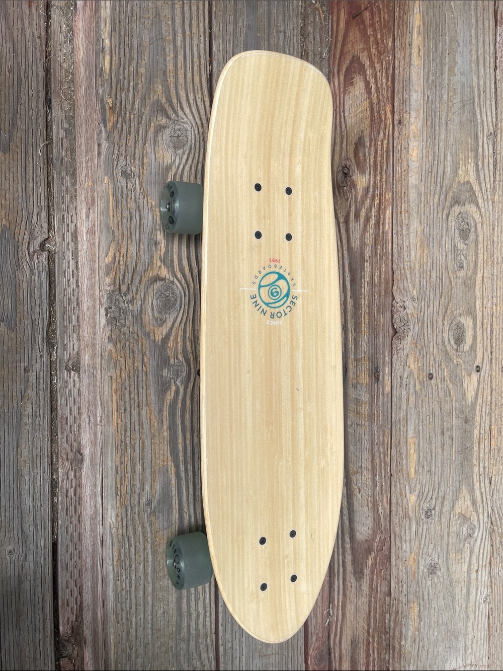 Sector Nine Bamboo Raider 26.5” X 7.5”Cruiser Complete Skateboard - Natural